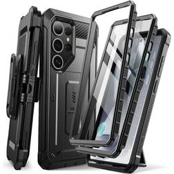 Supcase for Samsung Galaxy S25 Ultra Case with Stand (Unicorn Beetle Pro) [2 Front Frames] [Built-in Screen Protector & Belt-Clip] Military-Grade Protection Phone Case for S25 Ultra 6.9 Inch, Black